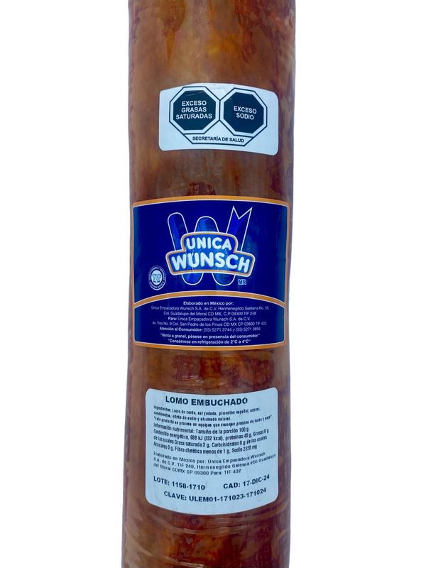 Lomo Embuchado Wunsch MAYOREO 2.1kg aprox. Lomo Embuchado Wunsch MAYOREO 2.1kg aprox.