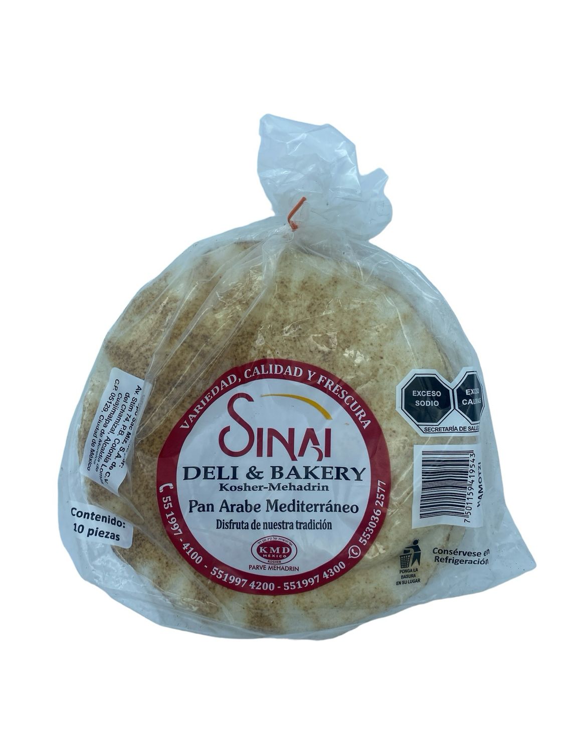 Pan Arabe Kosher 10pzas