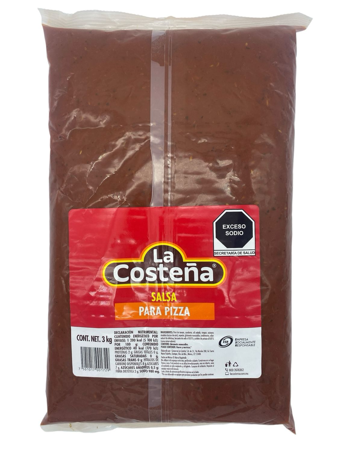 Salsa Para Pizza La Costeña 3kg