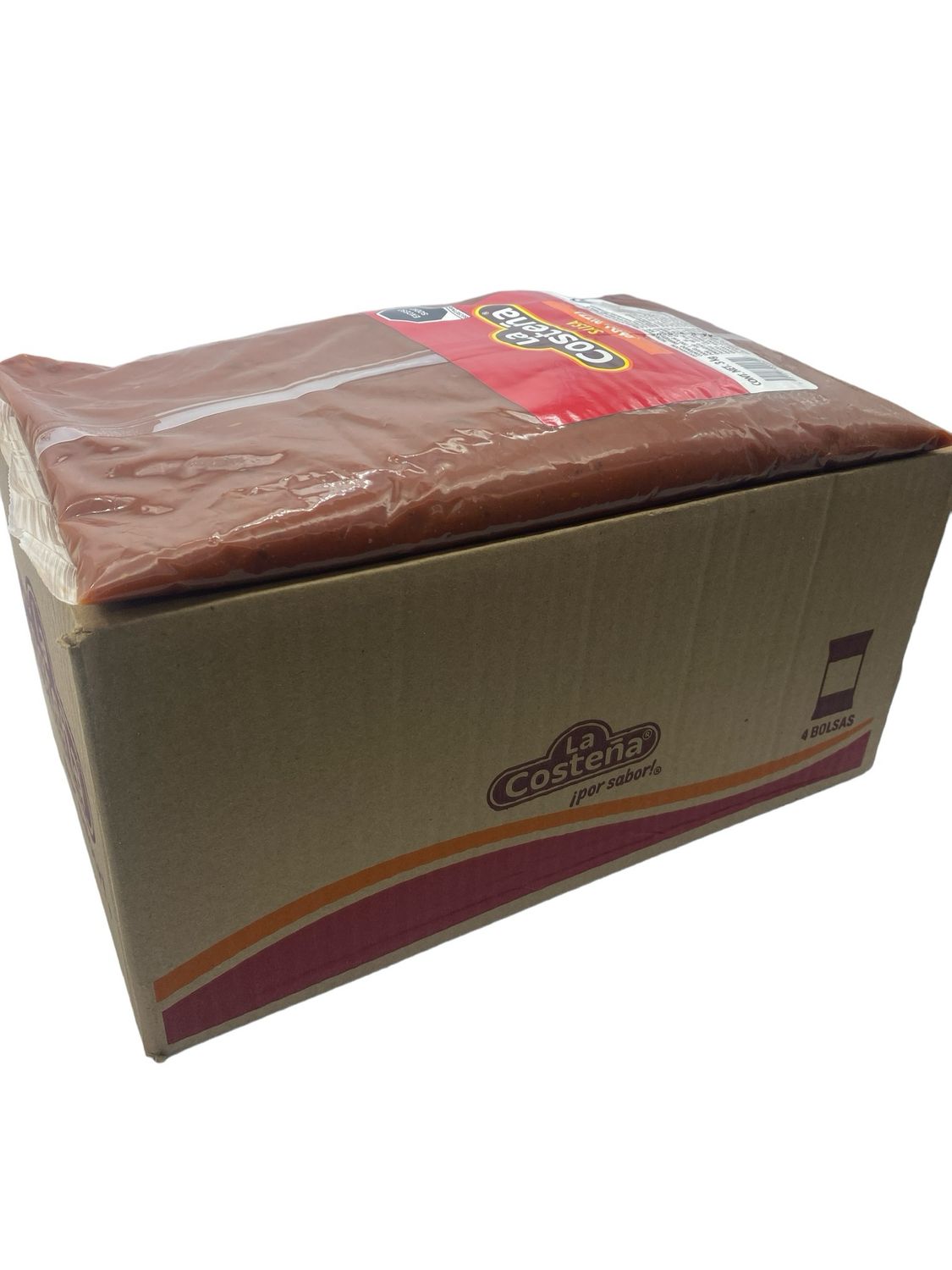 Salsa Para Pizza La Costeña Caja c/4 bolsas de 3kg