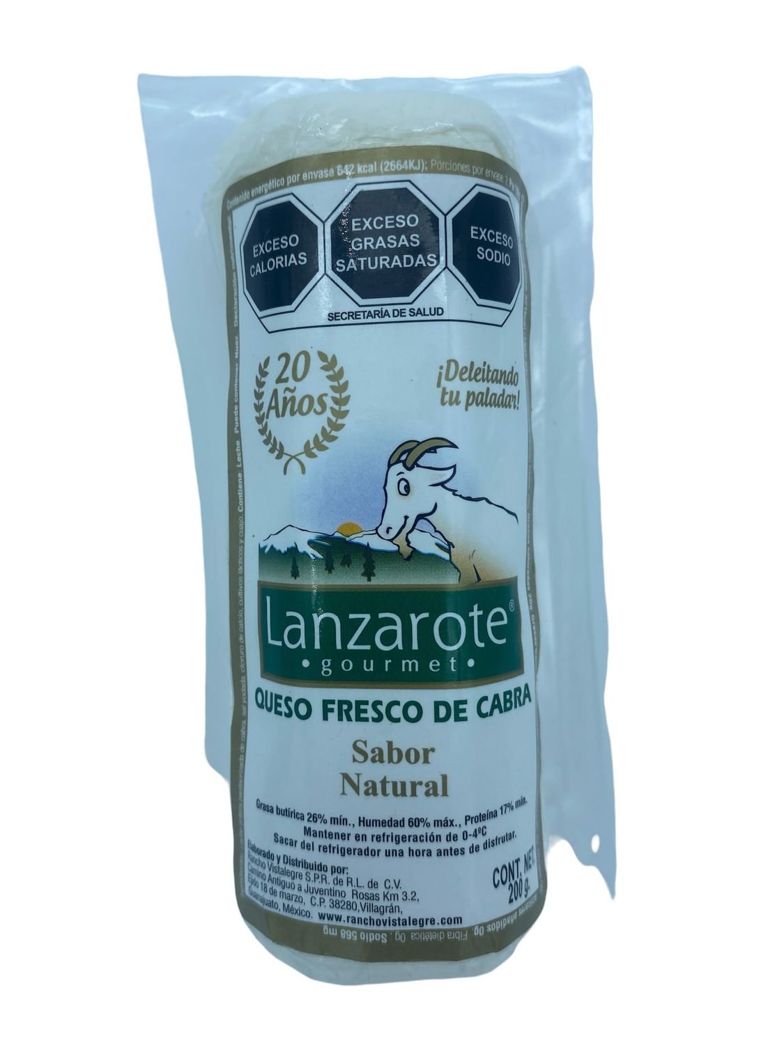 Queso de Cabra Lanzarote Natural 200gr