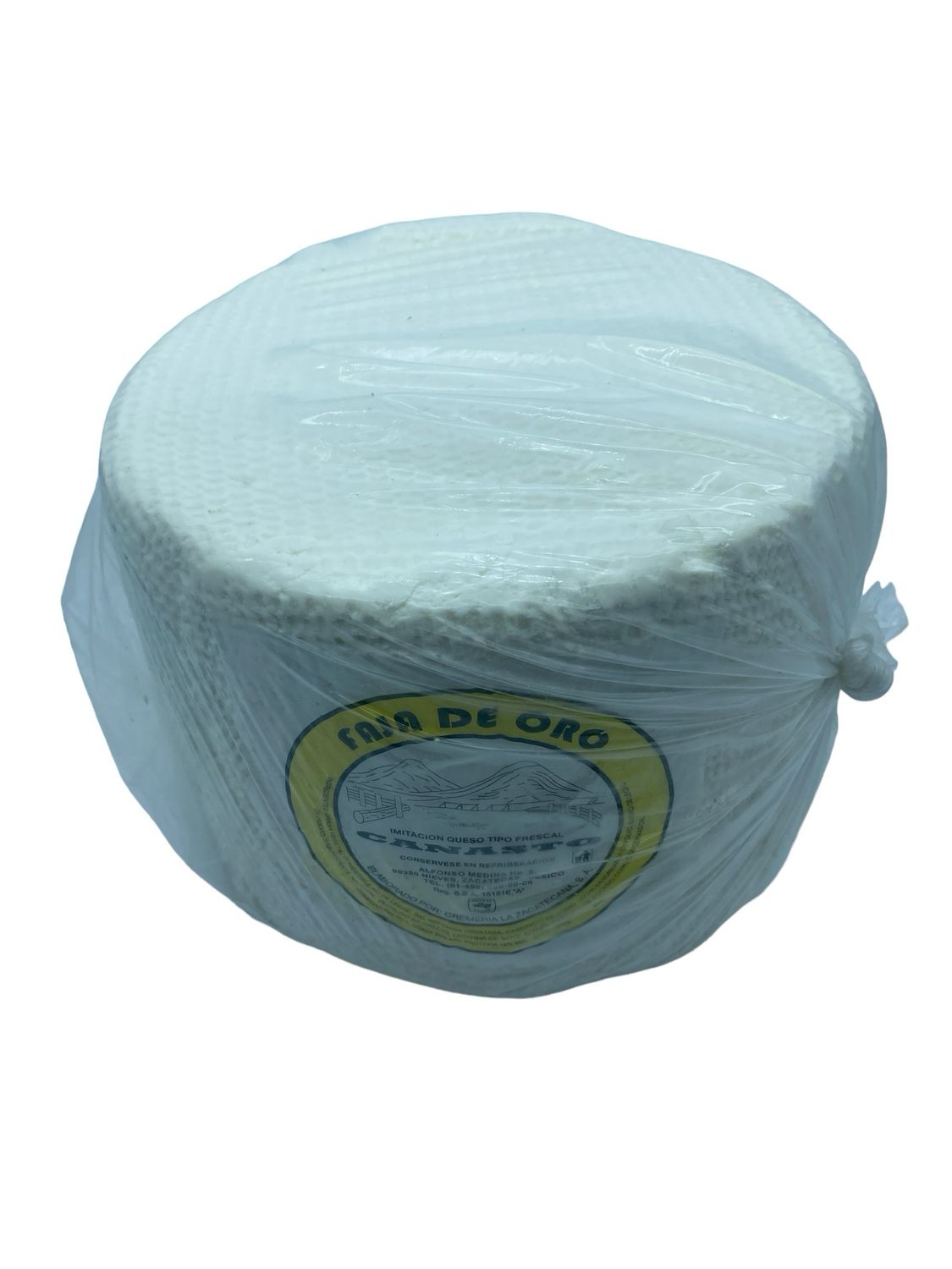 Queso Canasto Faja de Oro MAYOREO 7kg aprox.