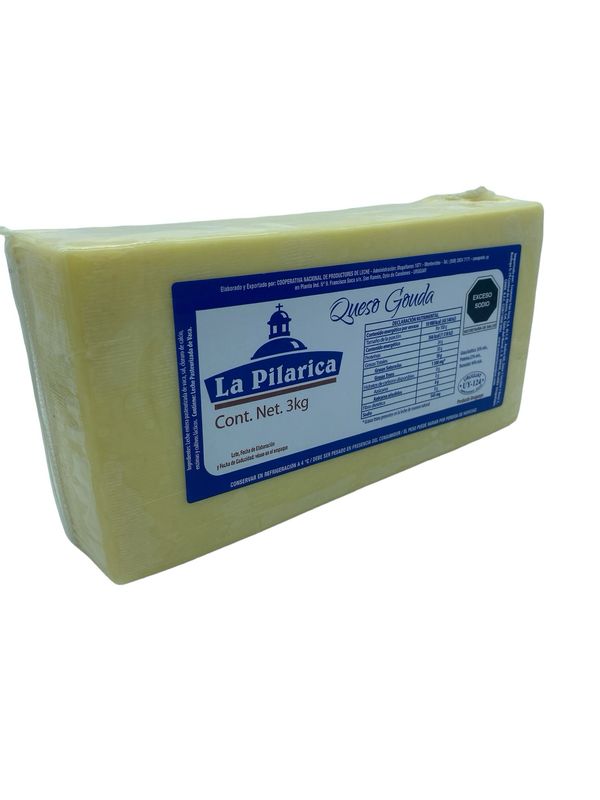 Queso Gouda La Pilarica MAYOREO 3kg aprox. Queso Gouda La Pilarica MAYOREO 3kg aprox.