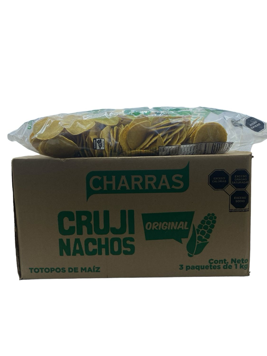 Crují Nachos Charras caja con 3kg