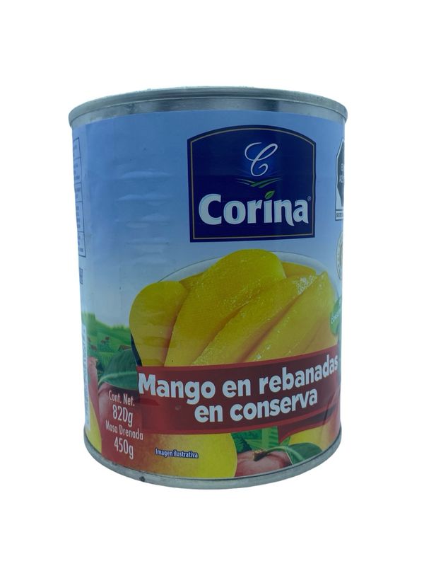 Mango en Rebandas en coserva Corina 820gr