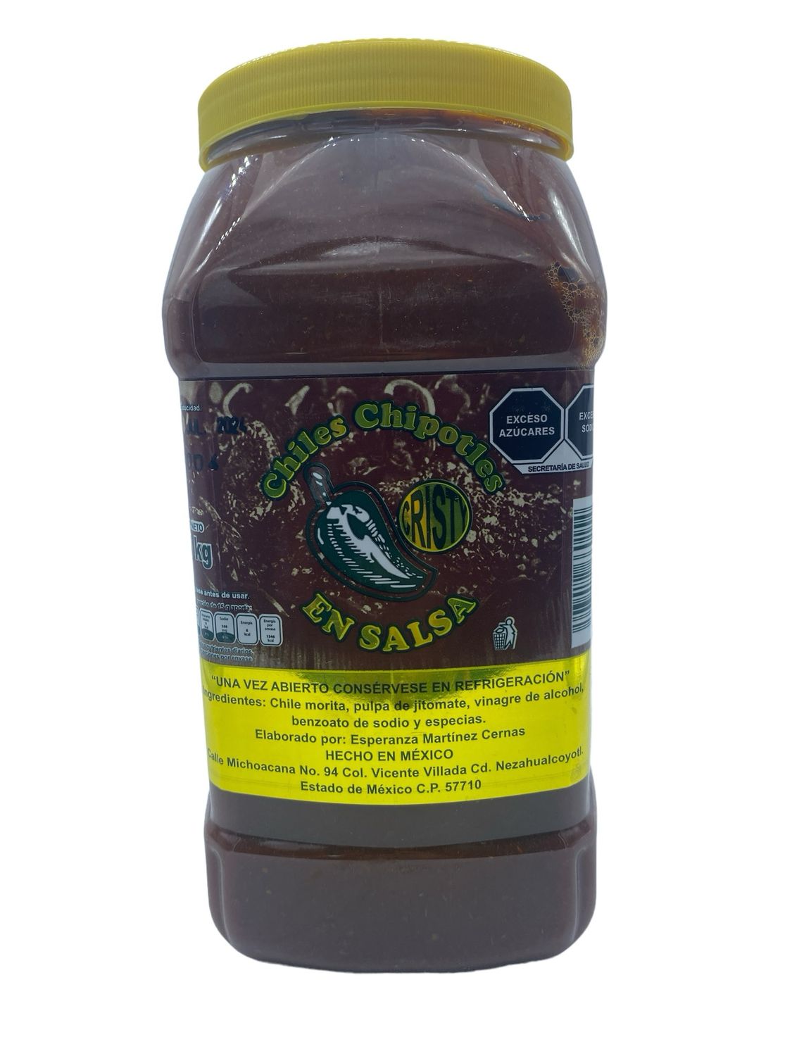 Chiles Chipotles en Salsa Cristy 3.6 Kg