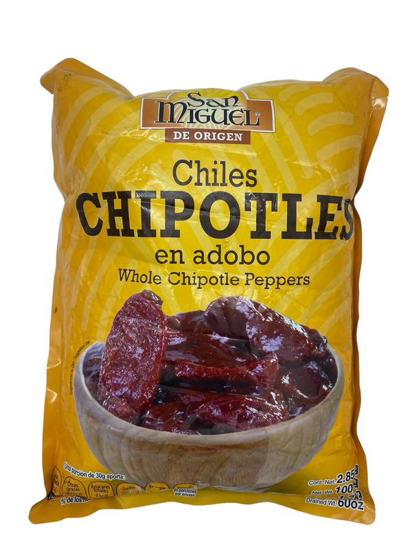 Chiles Chipotle en Adobo Pouch 3Kg