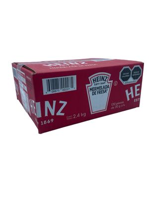 Mermelada de fresa porcionada Heinz 120 pzas de 20gr