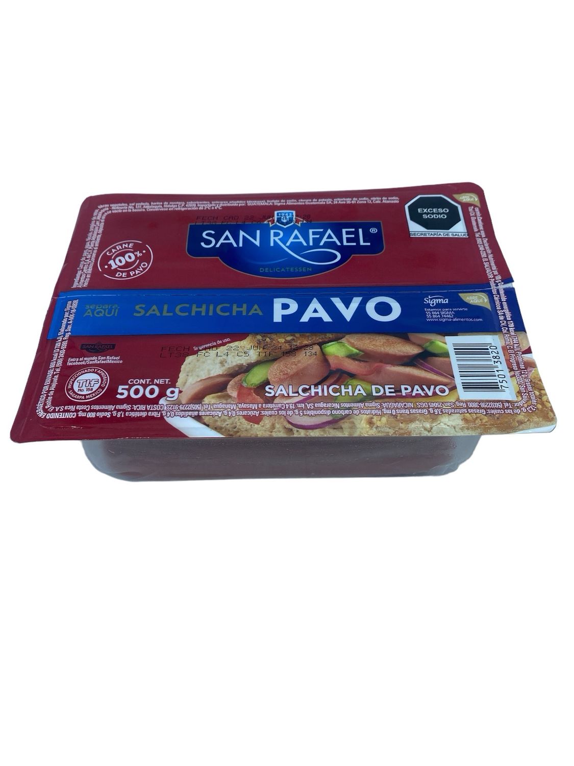 Salchicha de Pavo San Rafael 500gr