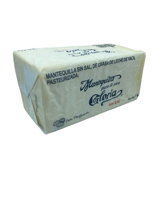 Mantequilla Gloria Sin Sal 1 Kg