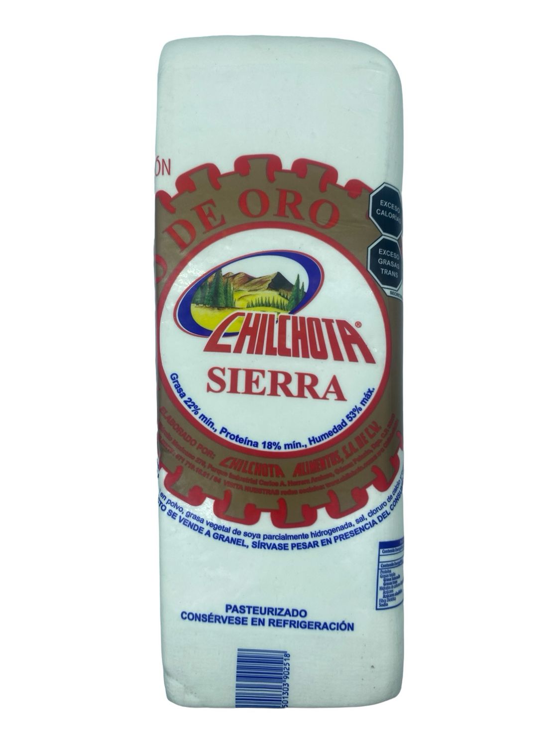Queso Barra Sello de Oro Chilchota Sierra MAYOREO 4.2 Kg aprox