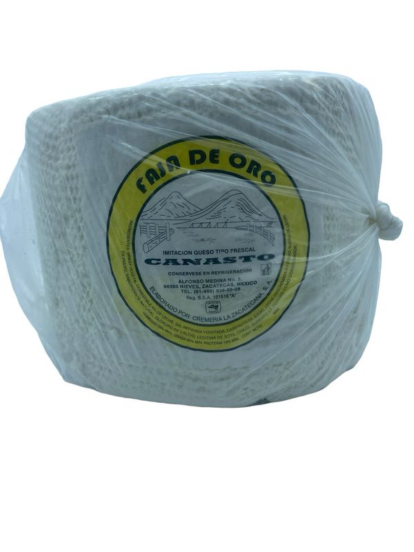 Queso Canasto Faja de Oro 1 Kg Queso Canasto Faja de Oro 1 Kg