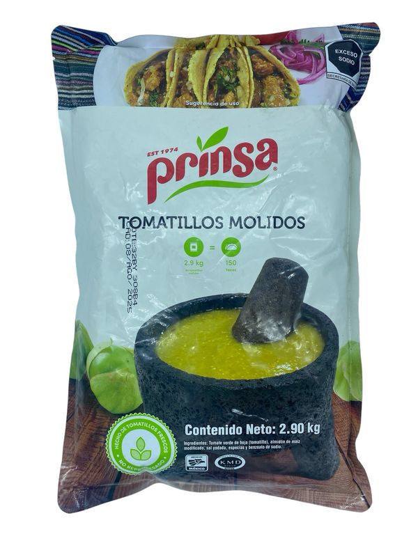 Tomatillos Molidos Prinsa Kosher  2.90 Kg