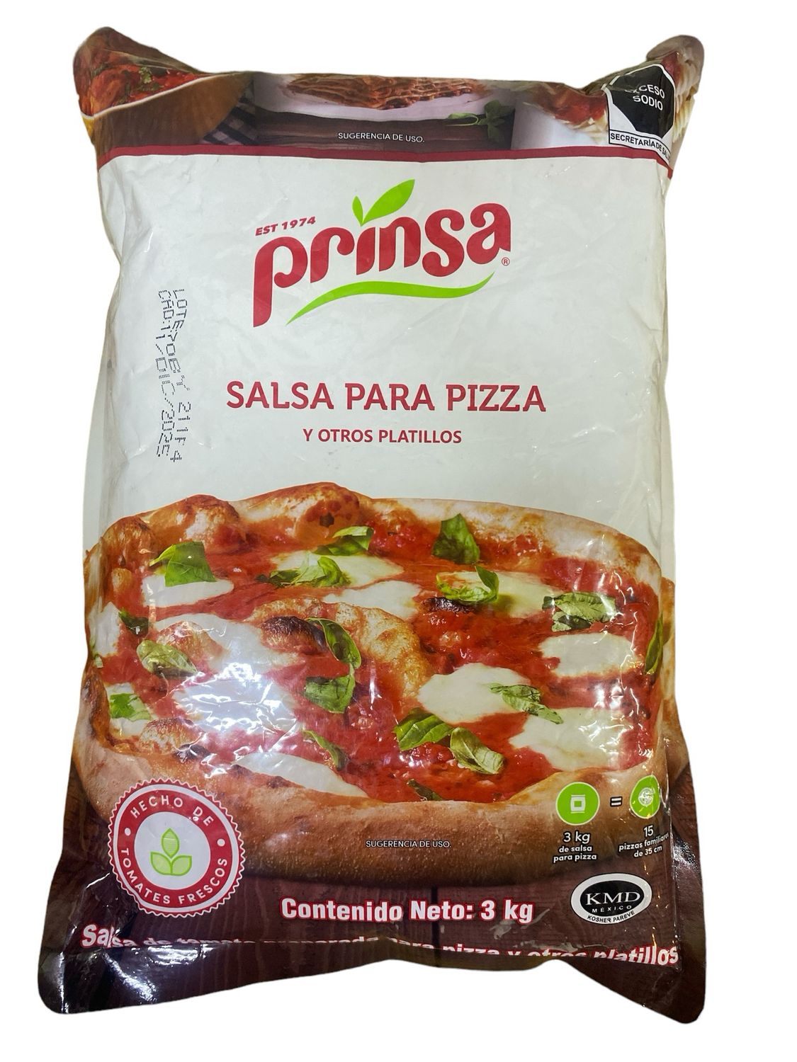 Salsa Para Pizza Kosher 3 Kg