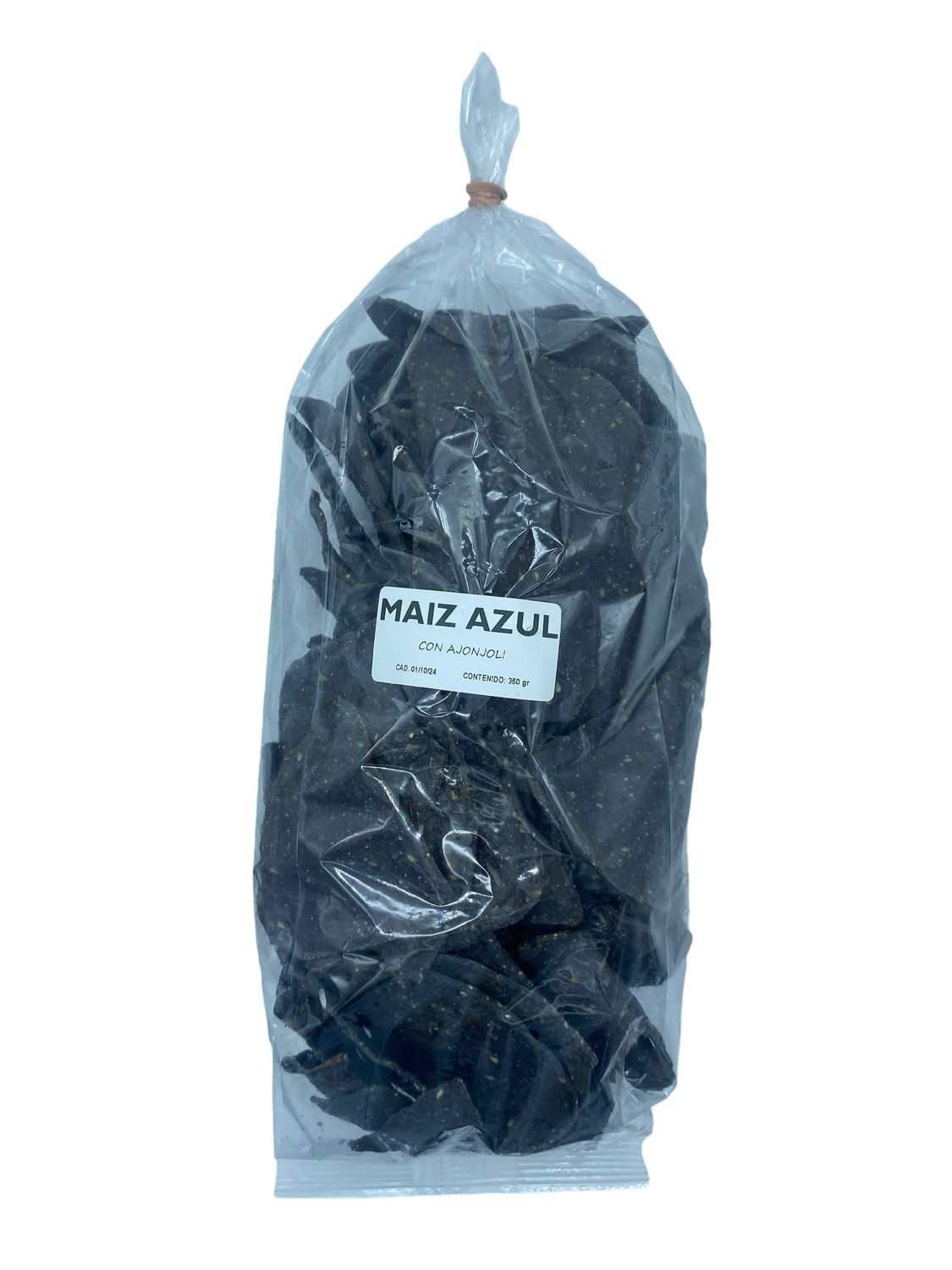 Totopo Maíz Azul Artesanal con ajonjolí 350gr