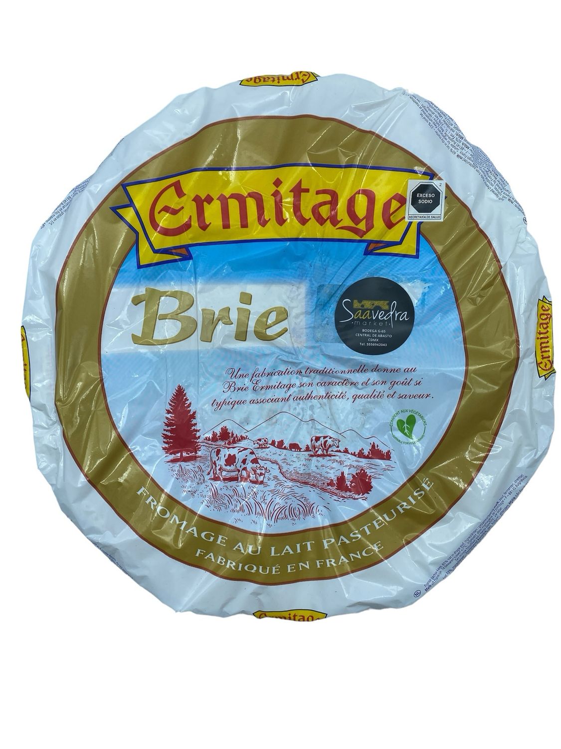 Queso Brie Ermitage Francés 3.3 Kg aprox.