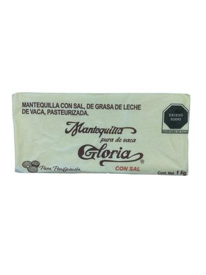 Mantequilla Gloria Con Sal 1 Kg