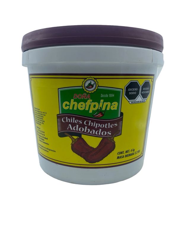Chiles Chipotles Adobados Doña Chefpina 4kg