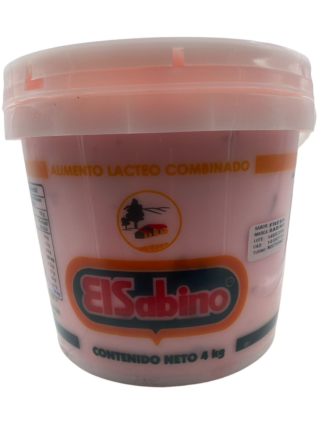 Yoghurt de Fresa El Sabino 4kg