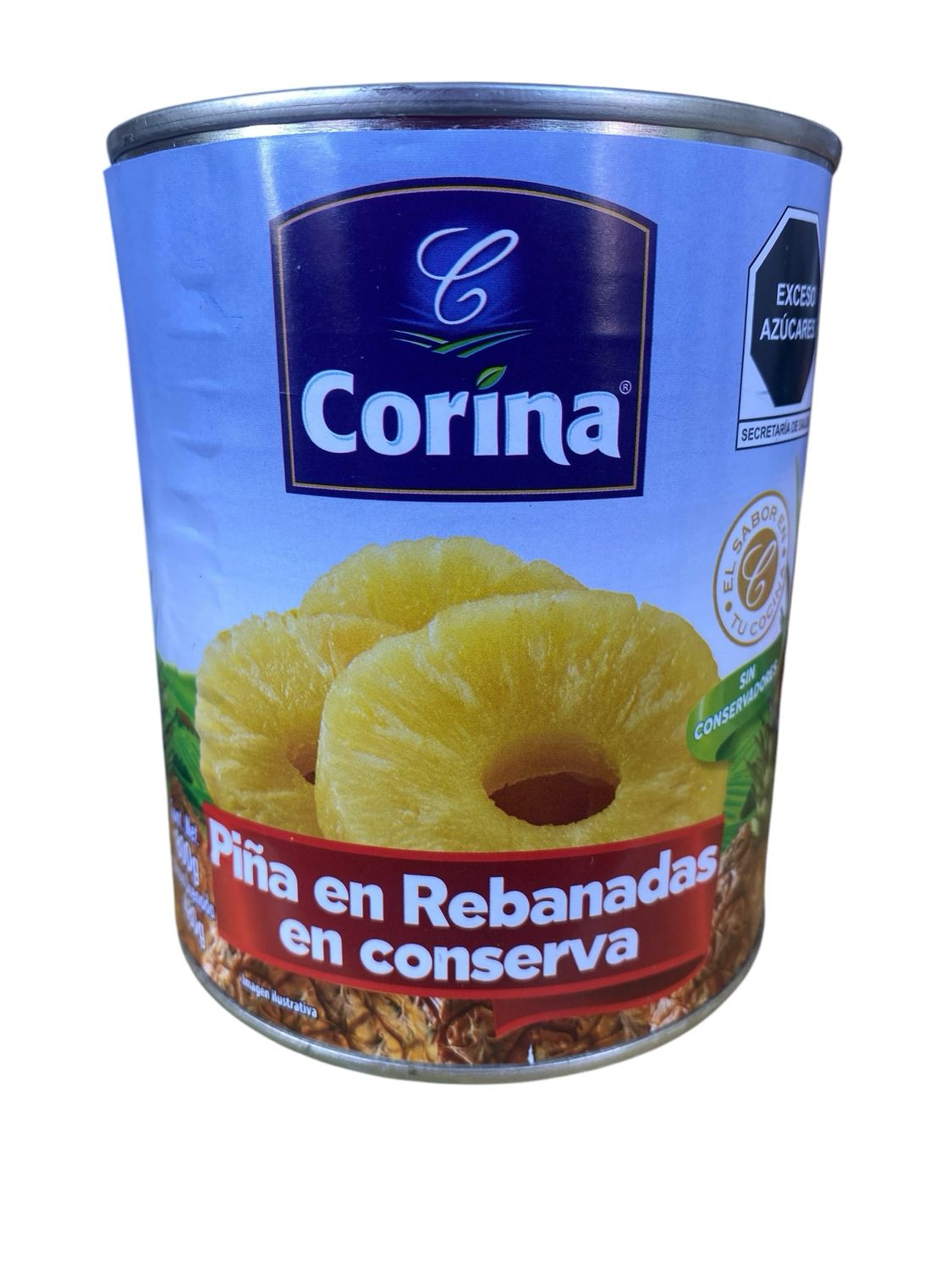 Piña en rebanadas en almíbar 800gr