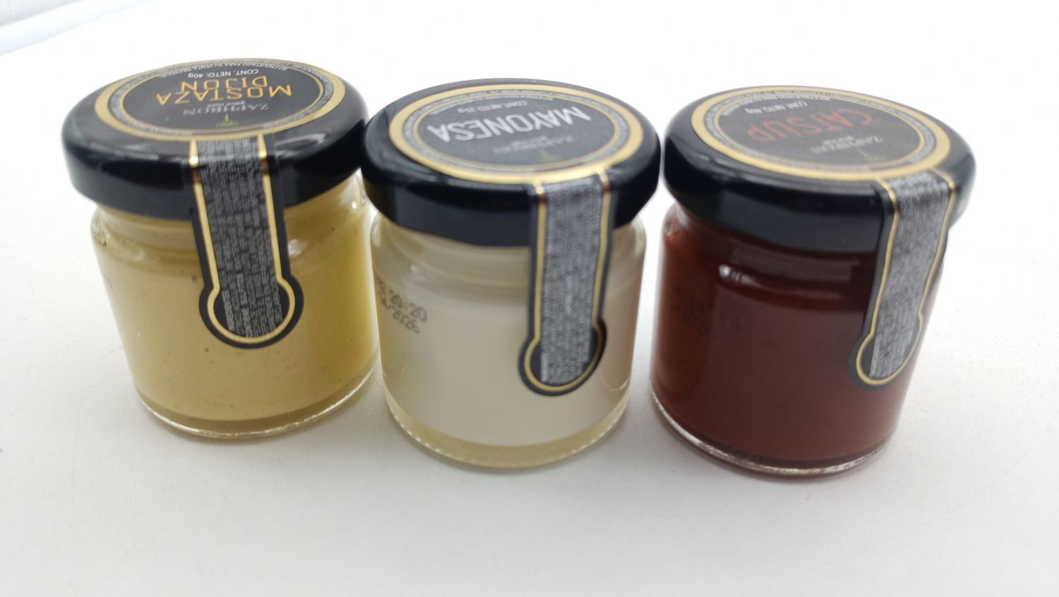 Mayonesa, Mostaza y Catsup Porcionada Set con 3 pzas