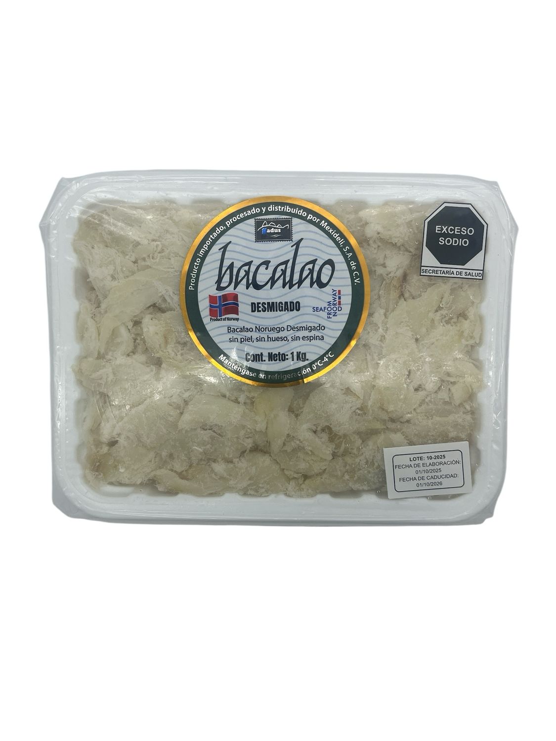 Bacalao Desmigado Noruego 1kg