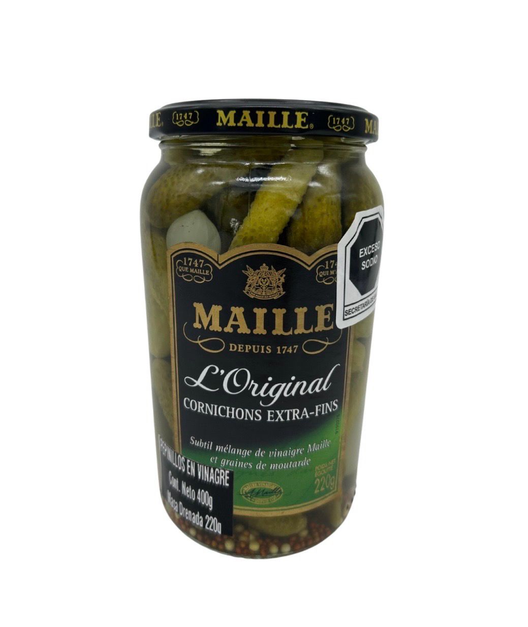 Pepinillos en Vinagre Maille 400g