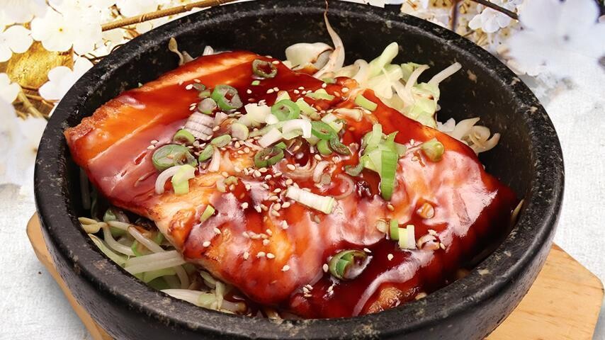 Wild Sockeye Salmon Teriyaki Don