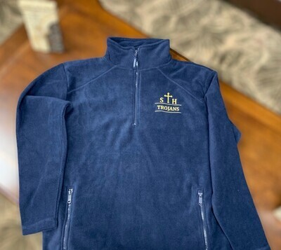YL Half Zip Fleece with Waistband (No longer can be worn to school)