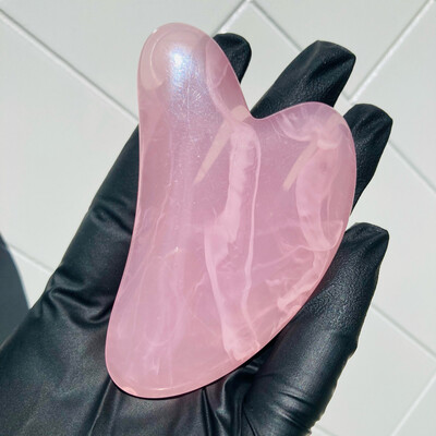 Gua Sha - Faux Rose Quartz Stone