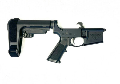 Pistol Lower Receiver With SBA3 Brace