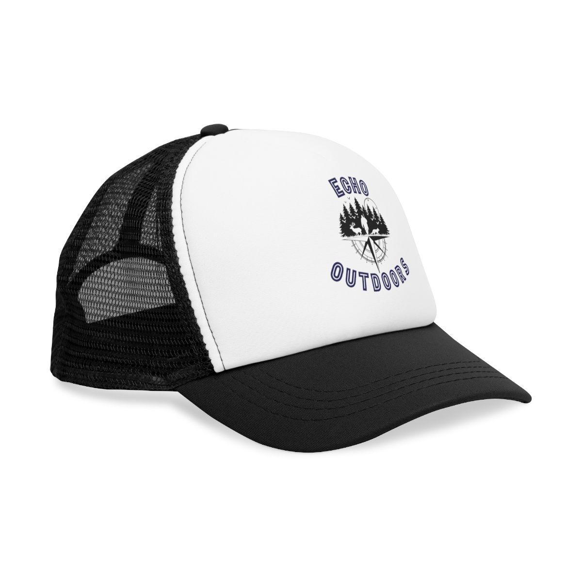 Echo Outdoors Mesh Cap, Colors: Black, Size: One size