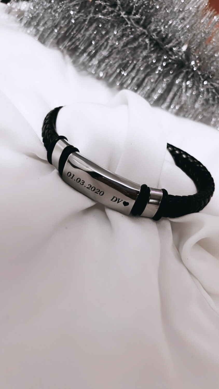 Pulsera de cuerina personalizada