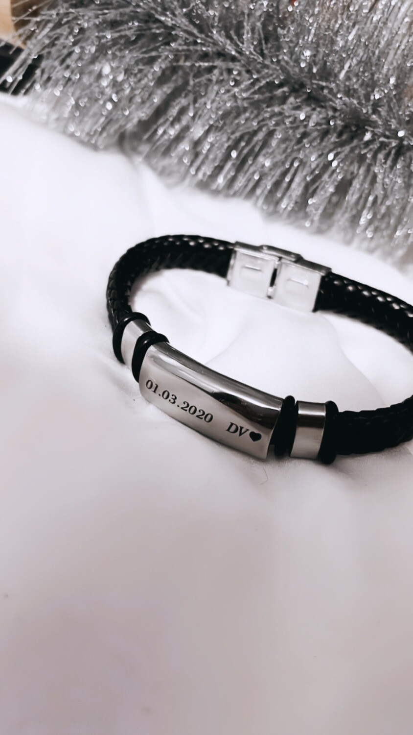 Pulsera de cuerina personalizada