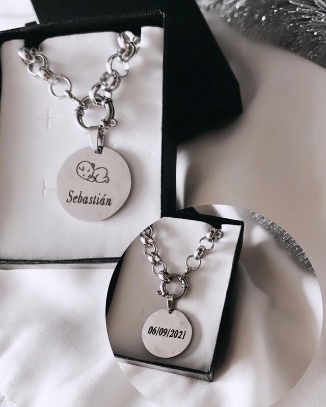Pulsera Rolo con dije personalizado