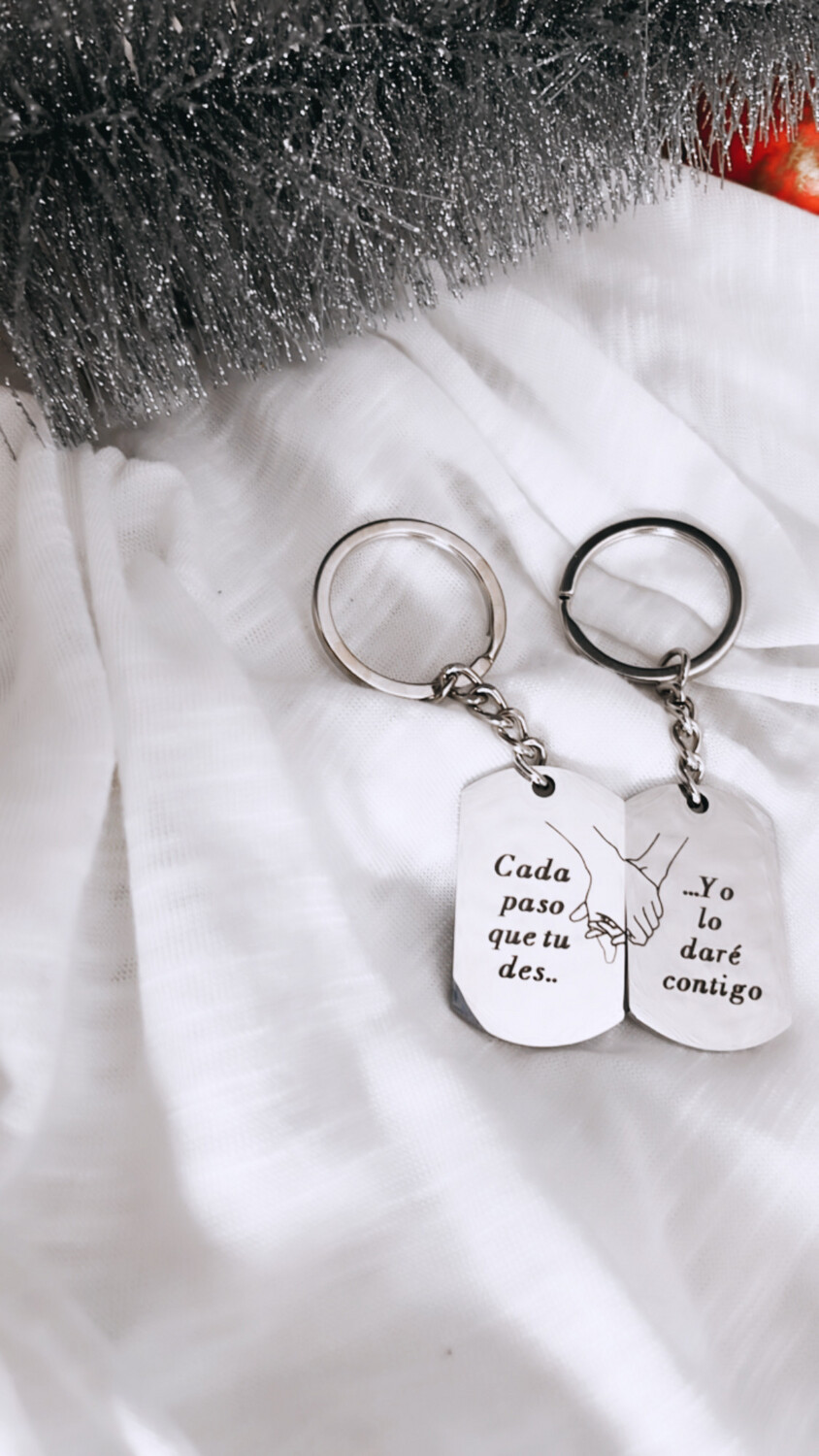 Llaveros/ collares para parejas
