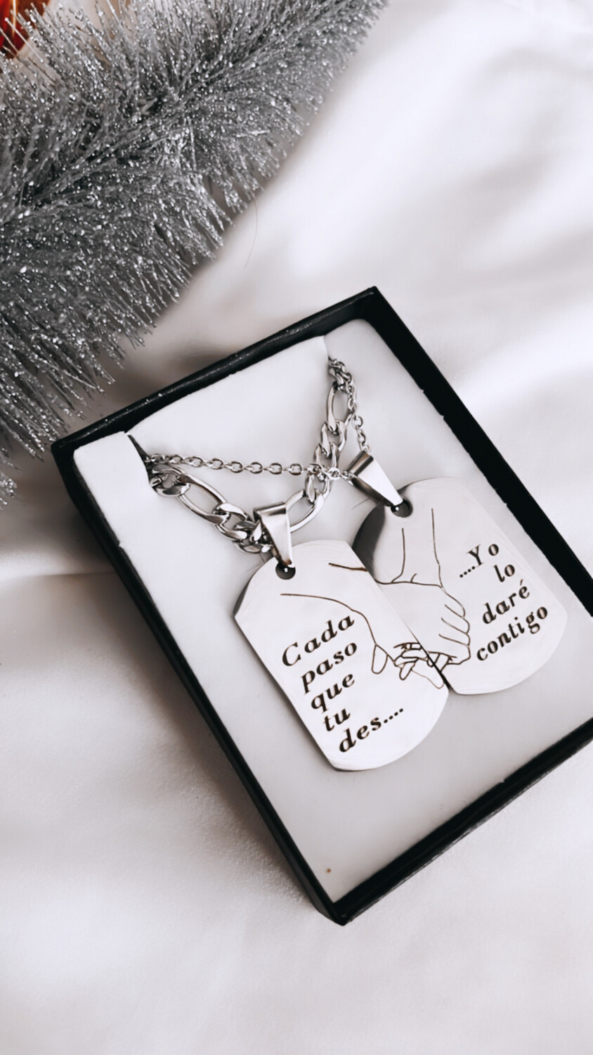 Llaveros/ collares para parejas