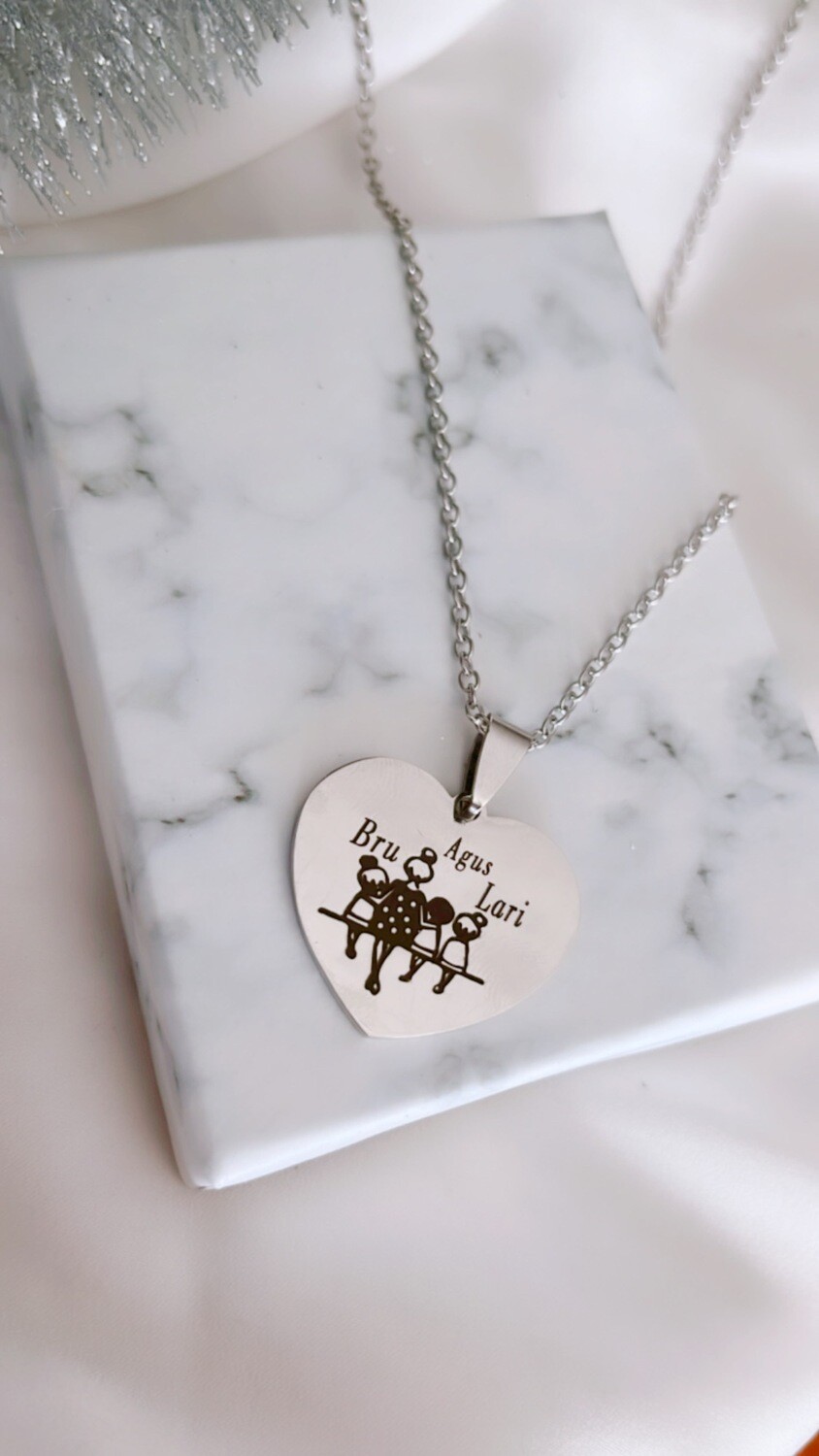 Collar Mamá con hijos