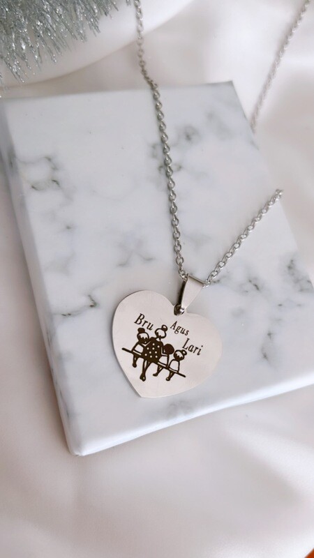 Collar Mamá con hijos