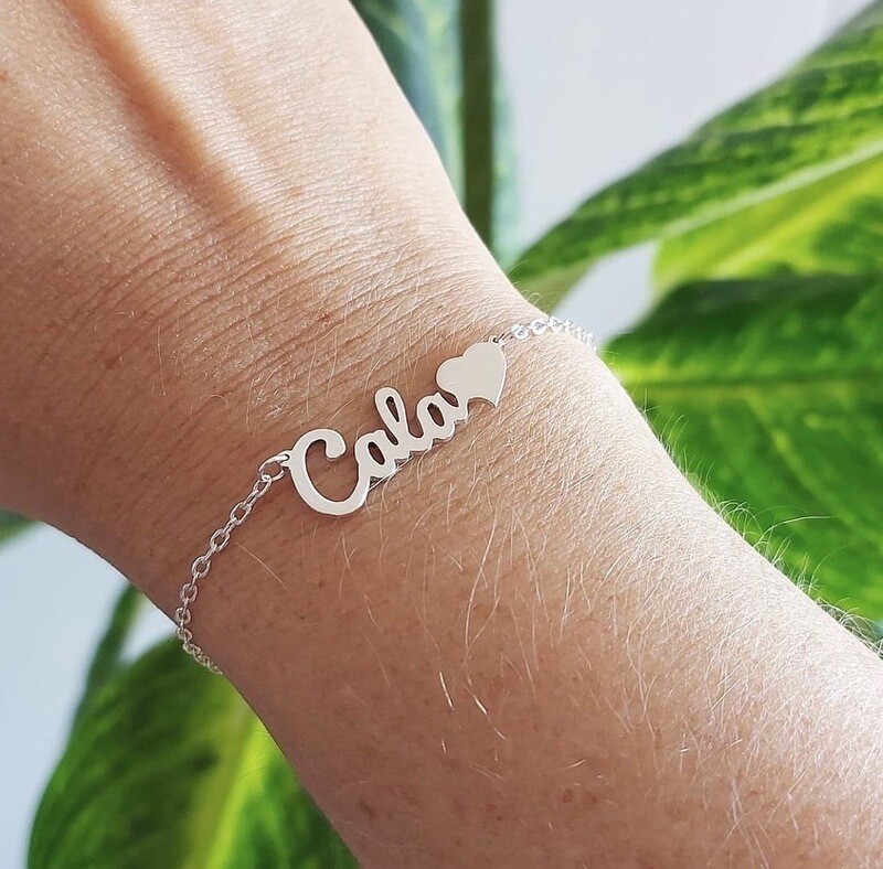 Pulsera nombre cursiva
