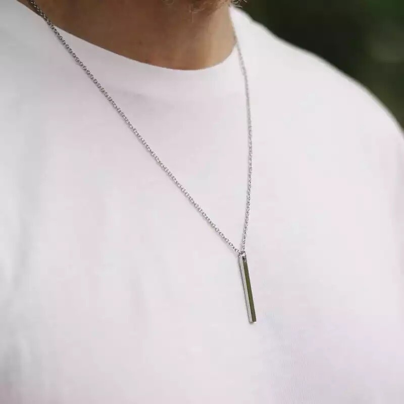 Collar barra Plata 925