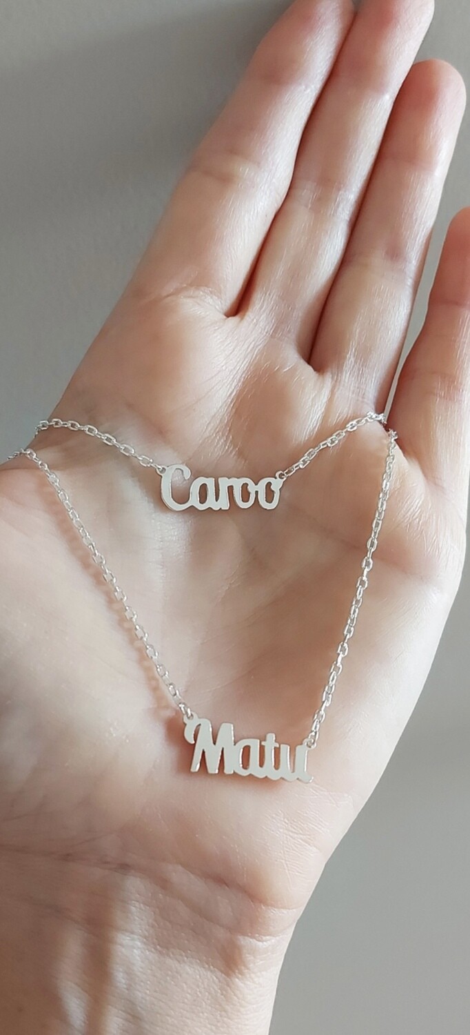 Doble collar nombre