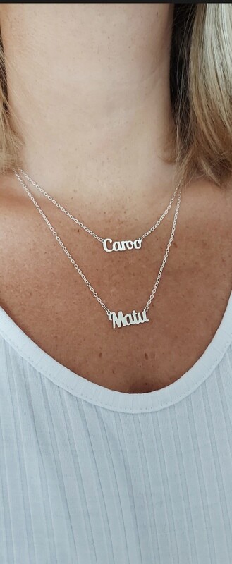 Doble collar nombre