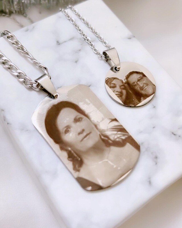 Collar imagen y dedicatoria