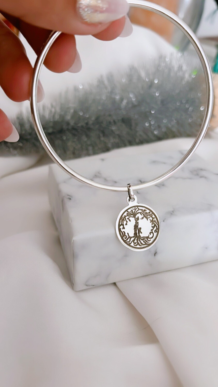 Esclava en Plata 925 con dije