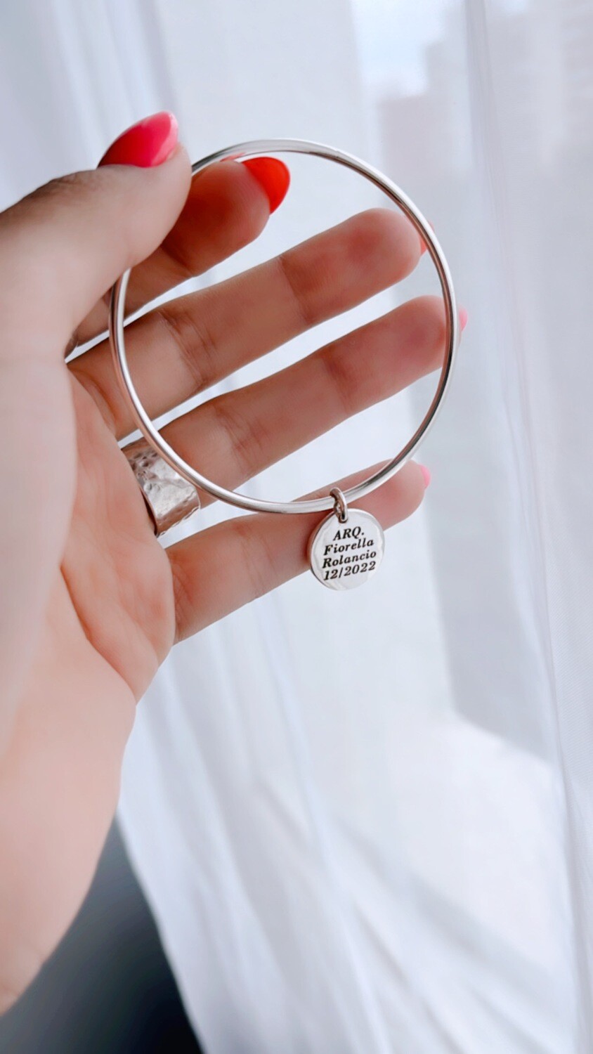 Esclava en Plata 925 con dije