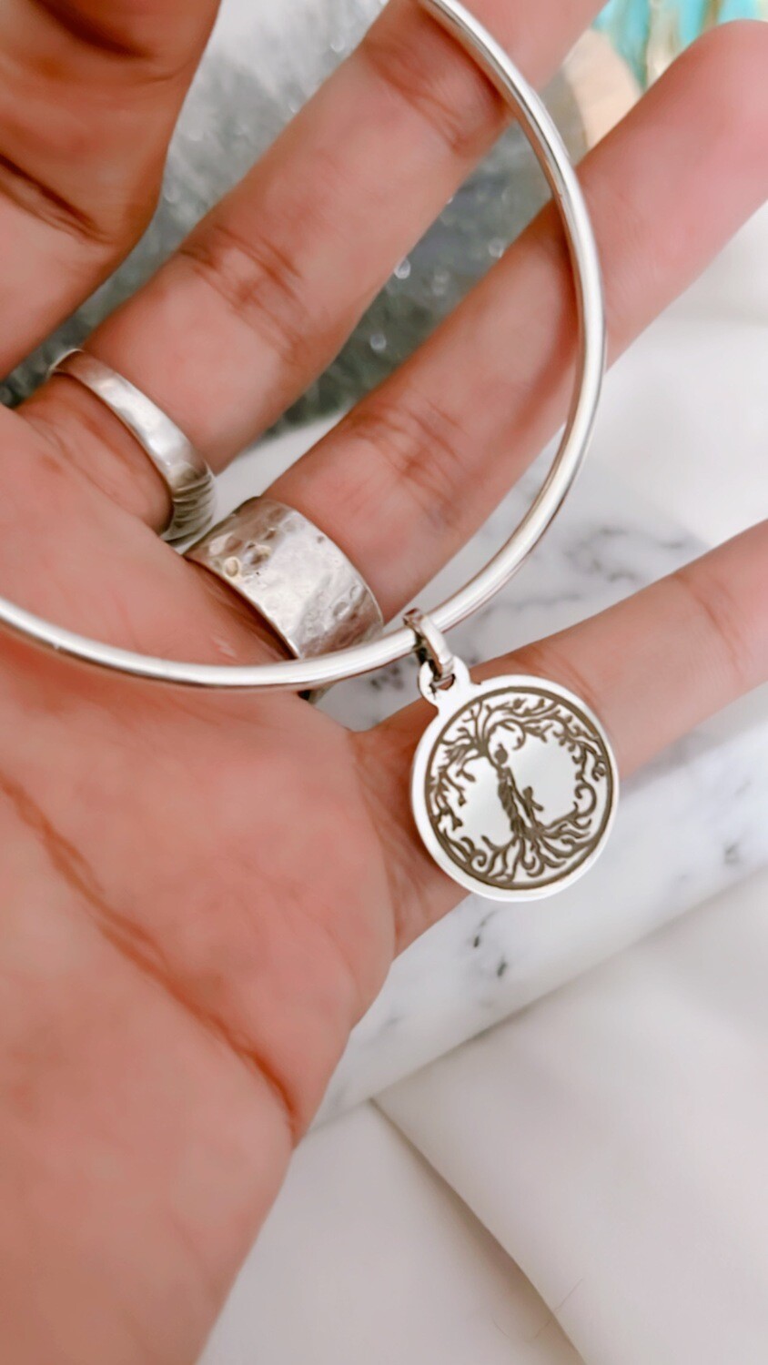 Esclava en Plata 925 con dije