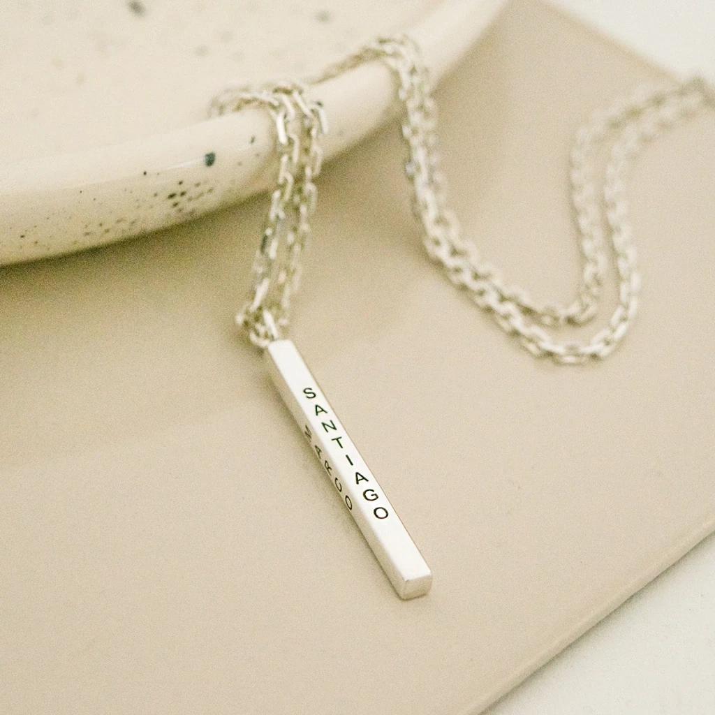 Collar barra Plata 925