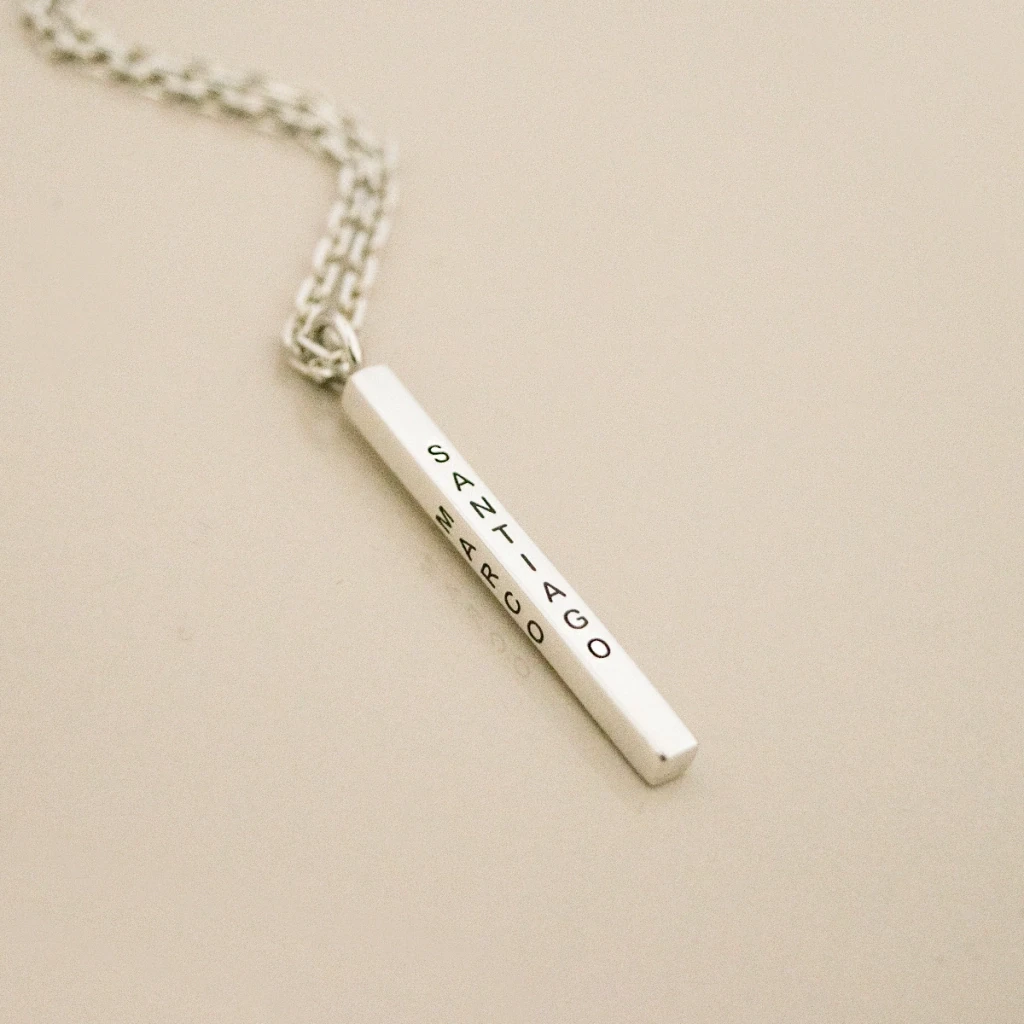 Collar barra Plata 925