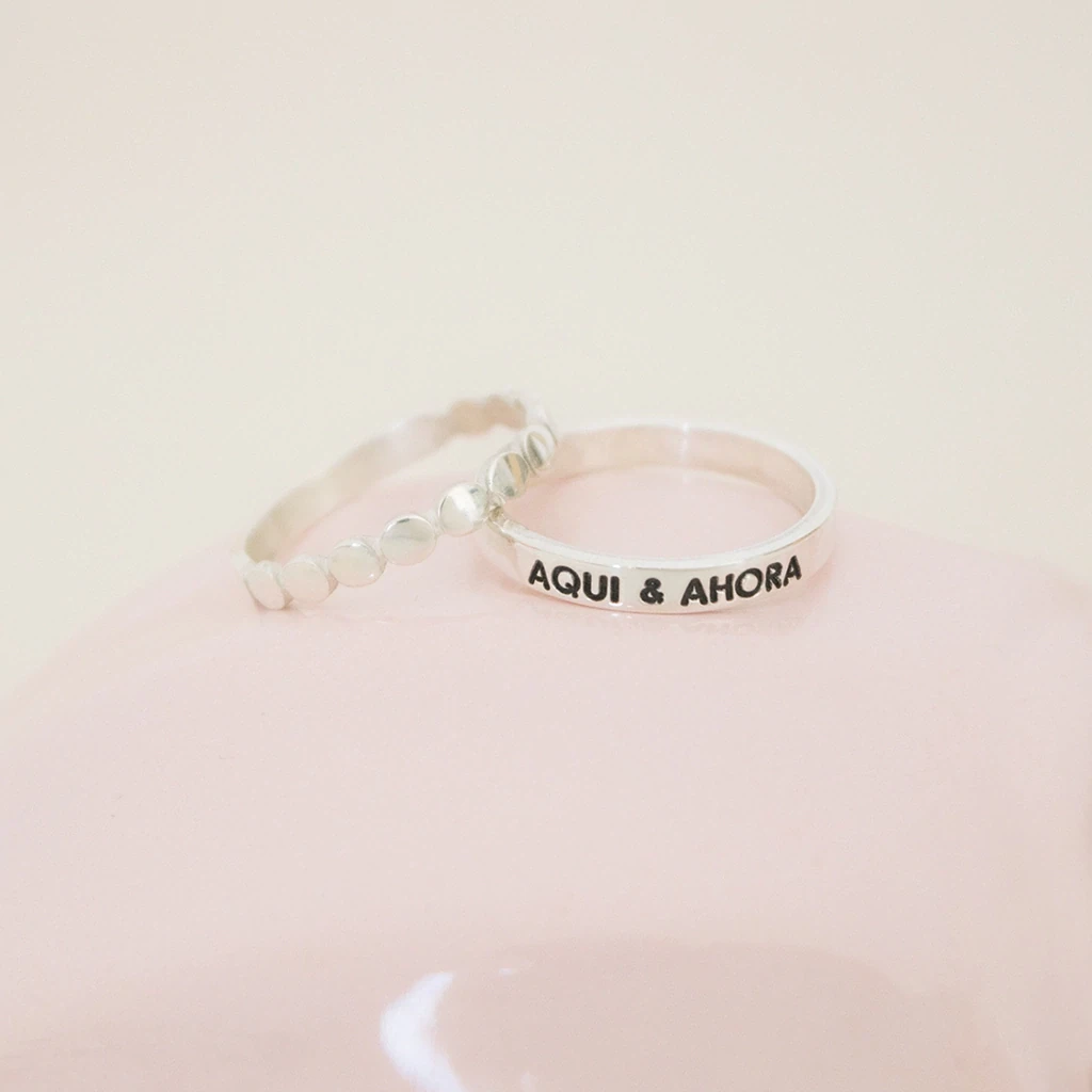 Anillo AQUÍ Y AHORA Plata 950